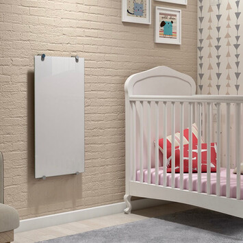 Radiva - Crystal Electric Glass Radiator 1010x1030 Blanc 1000 Watt