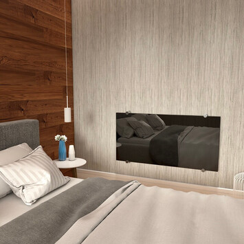 Radiva - Crystal Electric Glass Radiator 560x1030 Black 500 Watt