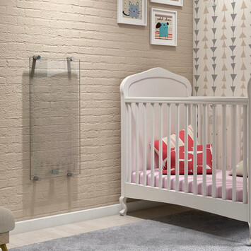 Radiva - Crystal Electric Glass Radiator 760x1030 Clear 750 Watt
