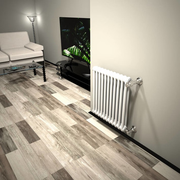 - DL 2 Column Radiator 600x532 White