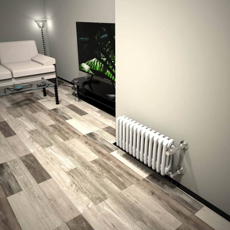 Dl 3 Column Radiator 300x624 White