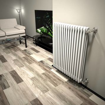  - DL 3 Radiateur à Colonne 900x716 Blanc