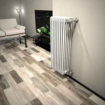  - DL 5 Column Radiator 1000x394 White