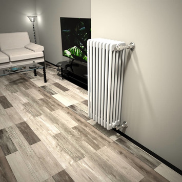  - DL 5 Radiateur à Colonne 900x394 Blanc