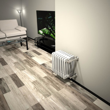  - DL 6 Column Radiator 400x394 White