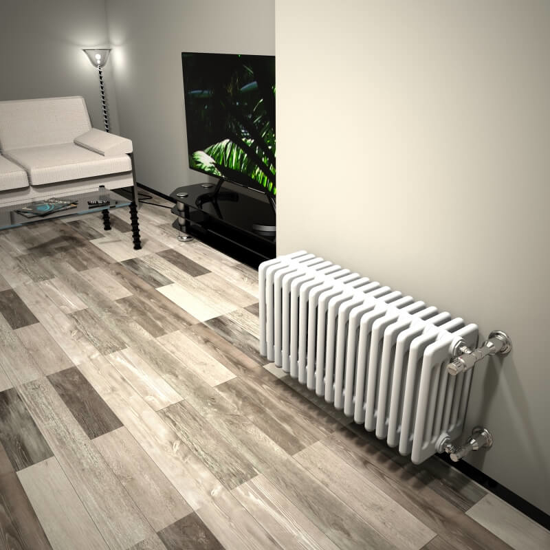 DL 6 Column Radiator 400x808 White