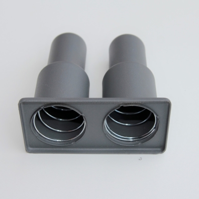 Double Radiator Tube Hiding Sleeve Stringed Plastic Anthracite