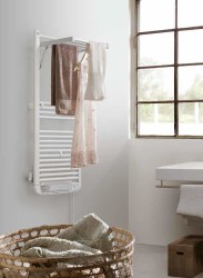 Dryer Plus Mixed Electric Hydronic Exclusive Design Sèche Serviettes 500x1291 Blanc - Thumbnail