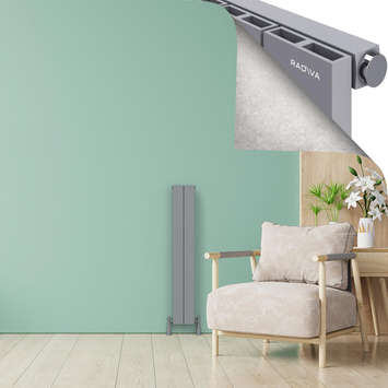 Radiva - ENCELIA Radiateur en Aluminium 1200x185 Gris