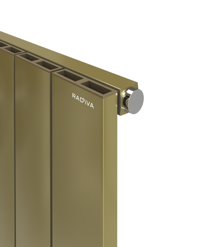 ENCELIA Radiateur en Aluminium 1200x375 Plasma Laiton