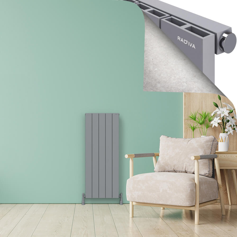 ENCELIA Alüminyum Radyatör 1200x470 Gri