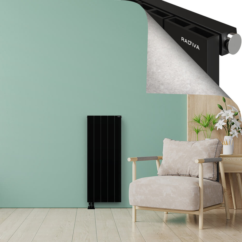 ENCELIA Radiateur en Aluminium 1200x470 Noir