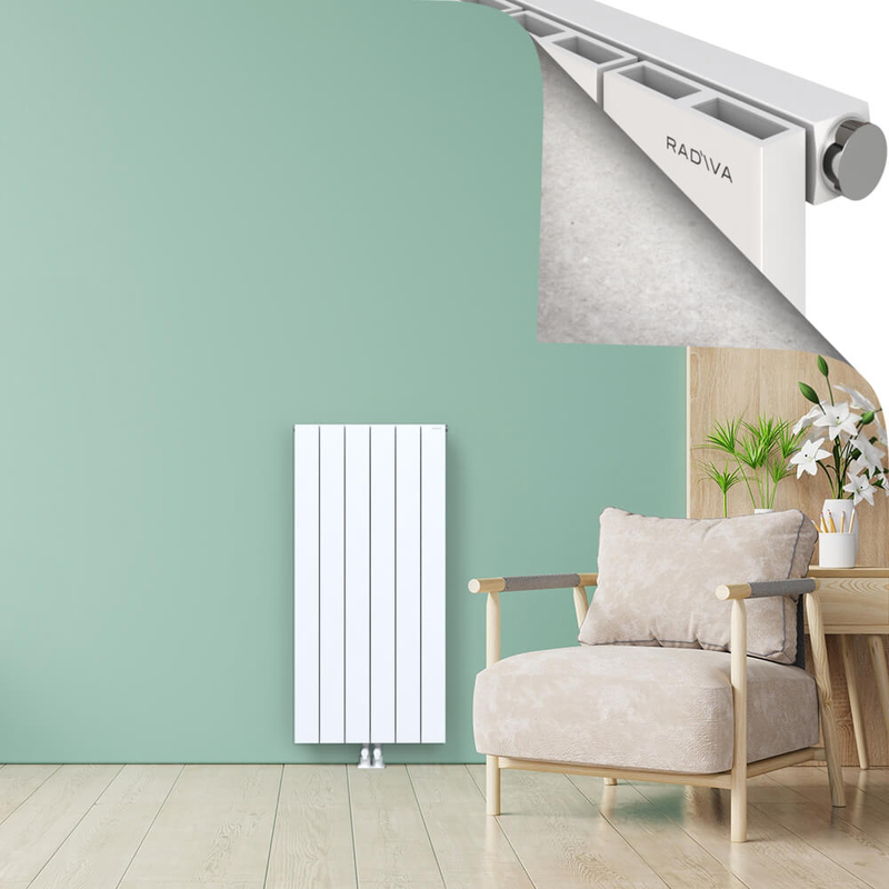 ENCELIA Radiateur en Aluminium 1200x565 Blanc