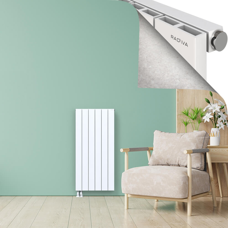 ENCELIA Radiateur en Aluminium 1200x565 Blanc