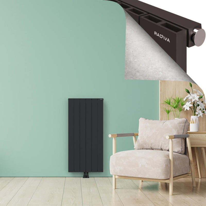 ENCELIA Radiateur en Aluminium 1200x565 Anthracite Foncé