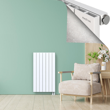 ENCELIA Radiateur en Aluminium 1200x660 Blanc - Thumbnail