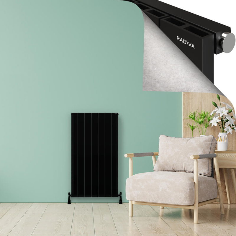 ENCELIA Radiateur en Aluminium 1200x660 Noir