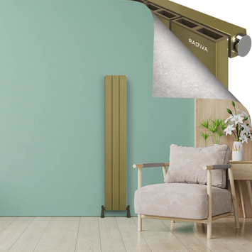 Radiva - ENCELIA Aluminium Radiator 1800x280 Plasma Brass