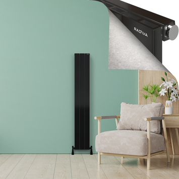 Radiva - ENCELIA Aluminium Radiator 1800x280 Plasma Black