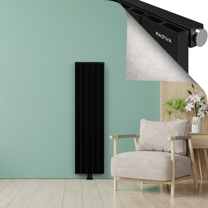 ENCELIA Radiateur en Aluminium 1800x470 Noir