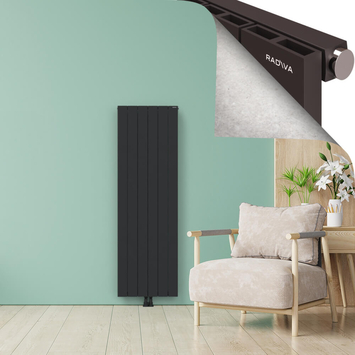 ENCELIA Radiateur en Aluminium 1800x565 Anthracite Foncé - Thumbnail