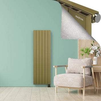 ENCELIA Radiateur en Aluminium 1800x565 Plasma Laiton - Thumbnail