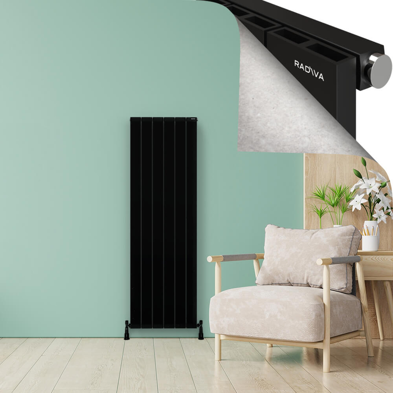 ENCELIA Radiateur en Aluminium 1800x565 Noir