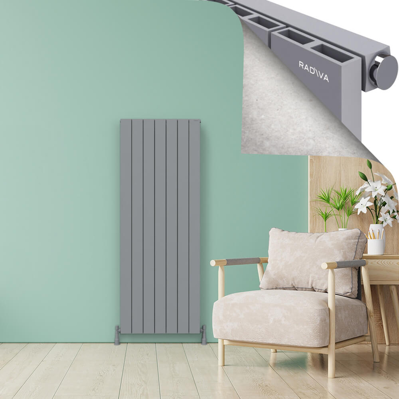 ENCELIA Aluminium Radiator 1800x660 Grey