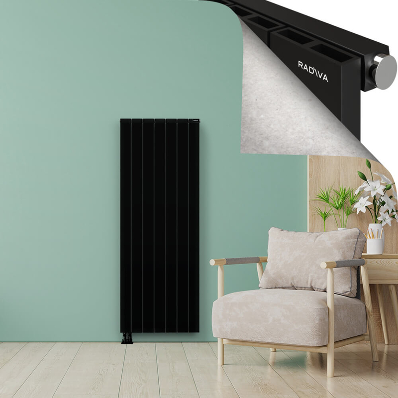 ENCELIA Radiateur en Aluminium 1800x660 Noir