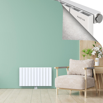 ENCELIA Radiateur en Aluminium 600x1040 Blanc - Thumbnail
