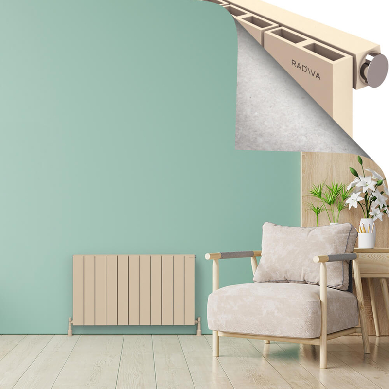 ENCELIA Radiateur en Aluminium 600x1040 Cappuccino