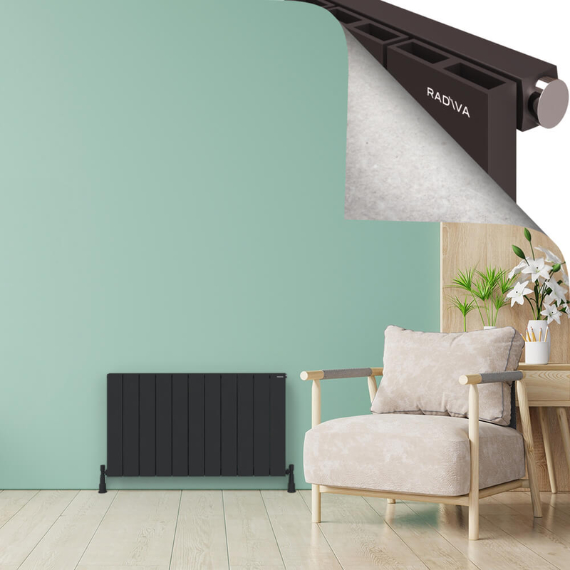 ENCELIA Radiateur en Aluminium 600x1040 Anthracite Foncé