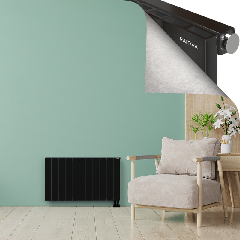 ENCELIA Radiateur en Aluminium 600x1040 Plasma Noir