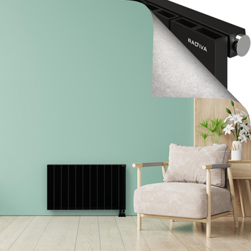 ENCELIA Radiateur en Aluminium 600x1040 Noir - Thumbnail