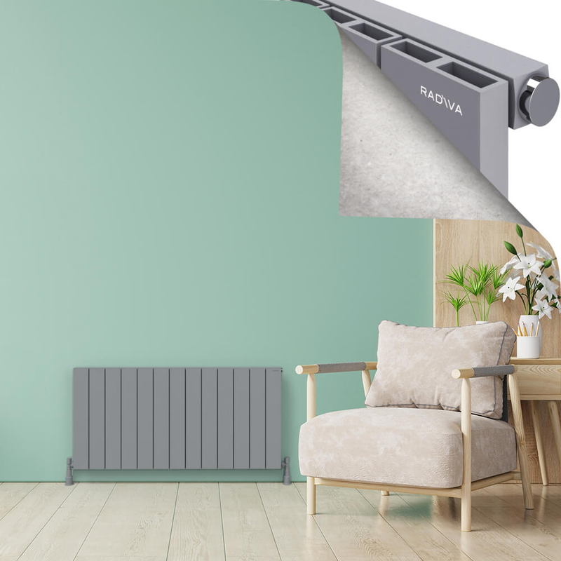 ENCELIA Aluminium Radiator 600x1230 Grey