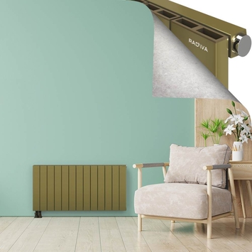 ENCELIA Radiateur en Aluminium 600x1230 Plasma Laiton - Thumbnail