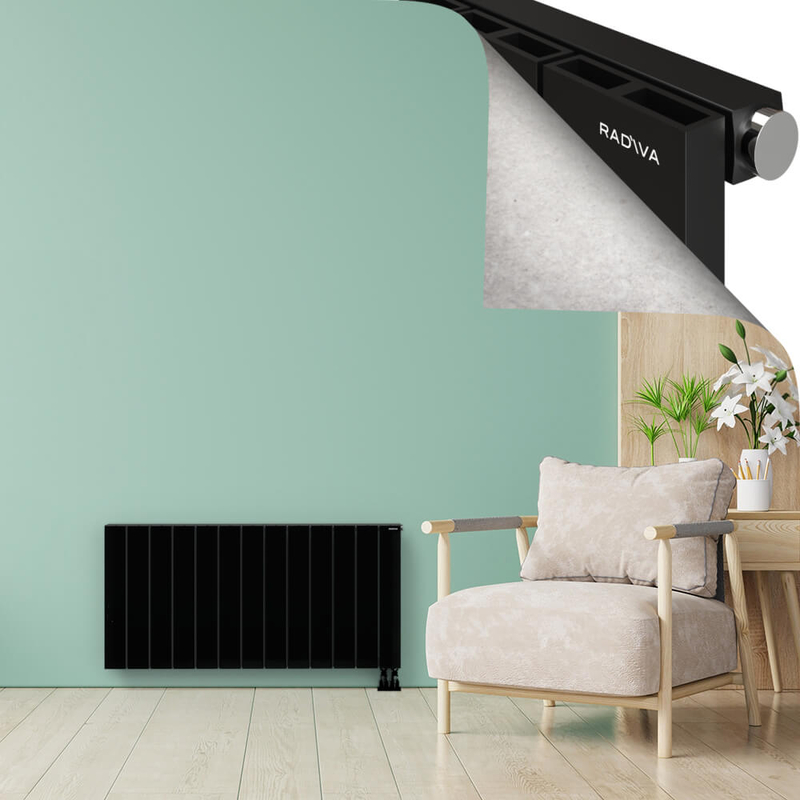 ENCELIA Aluminium Radiator 600x1230 Black