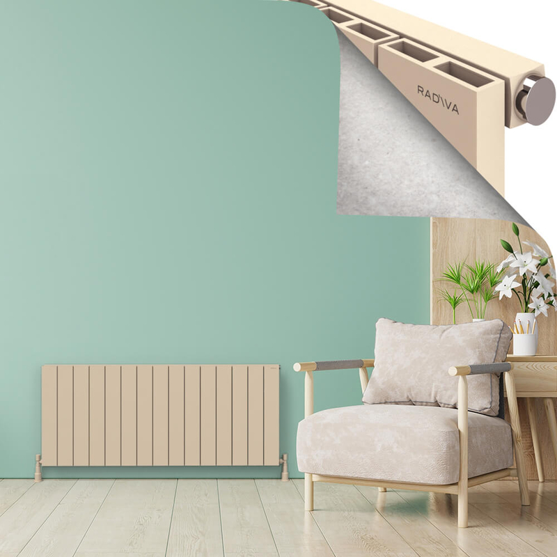 ENCELIA Radiateur en Aluminium 600x1420 Cappuccino