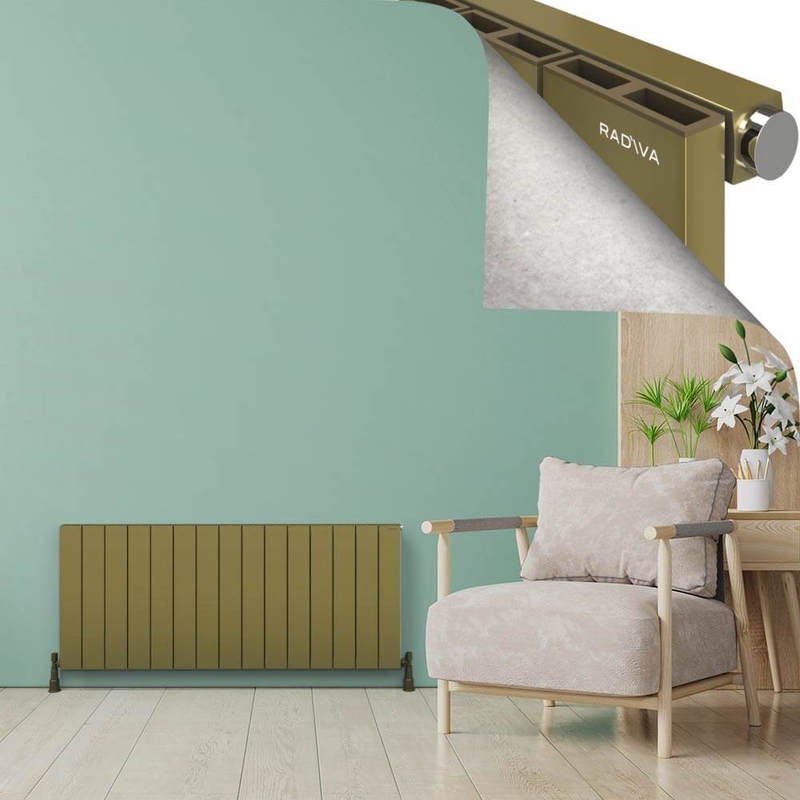 ENCELIA Radiateur en Aluminium 600x1420 Plasma Laiton