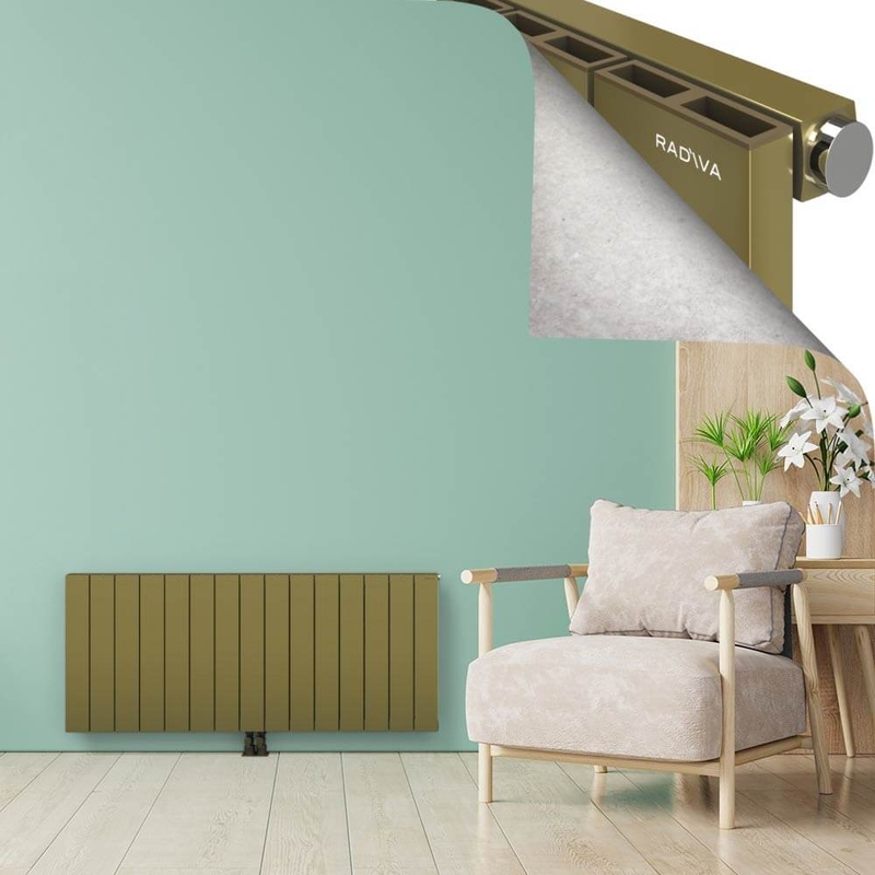 ENCELIA Radiateur en Aluminium 600x1420 Plasma Laiton