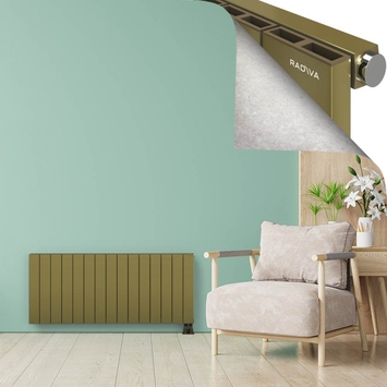 ENCELIA Radiateur en Aluminium 600x1420 Plasma Laiton - Thumbnail
