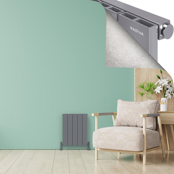 ENCELIA Aluminium Radiator 600x470 Plasma Grey - Thumbnail