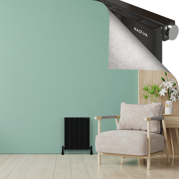 ENCELIA Aluminium Radiator 600x470 Plasma Black - Thumbnail