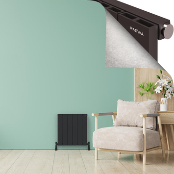 ENCELIA Aluminium Radiator 600x565 Dark Anthracite - Thumbnail