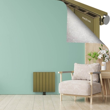 ENCELIA Radiateur en Aluminium 600x660 Plasma Laiton - Thumbnail