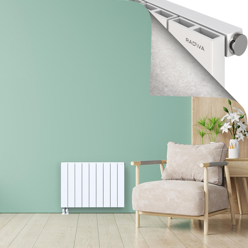 ENCELIA Radiateur en Aluminium 600x850 Blanc