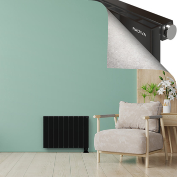 ENCELIA Radiateur en Aluminium 600x850 Plasma Noir - Thumbnail
