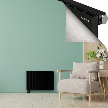 ENCELIA Radiateur en Aluminium 600x850 Noir - Thumbnail