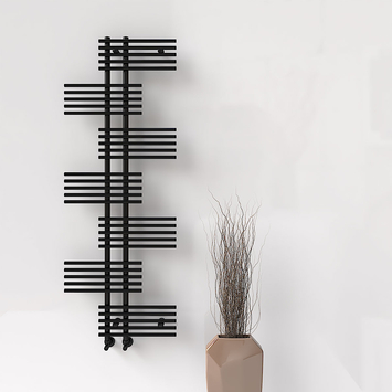 Radiva - FIJI Decorative Towel Warmer 650x1762 Black Matt Radiva - FIJI Decorative Towel Warmer 650x1762 Black Matt