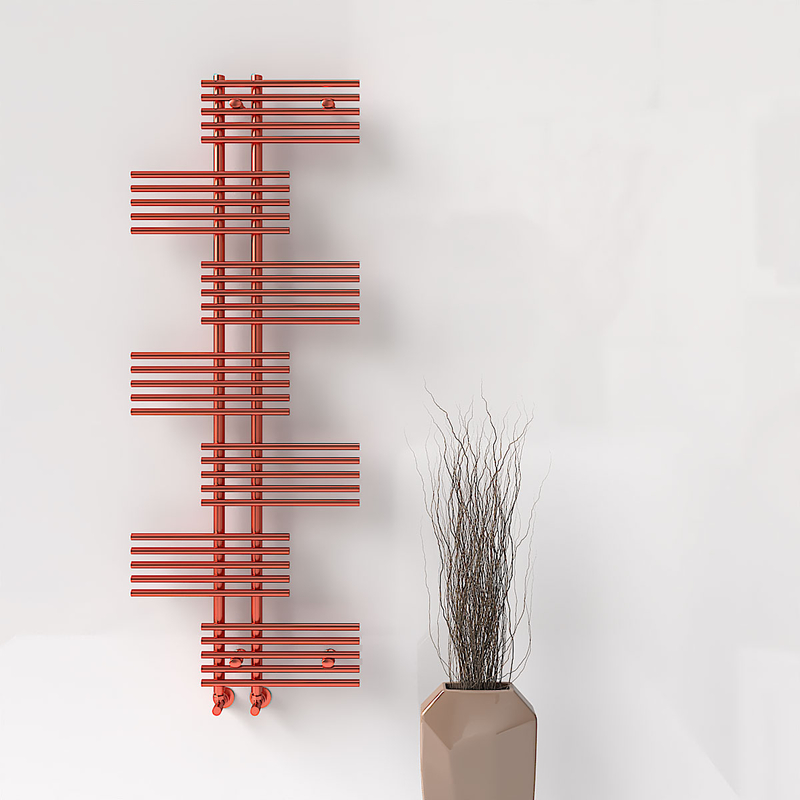 FIJI Decorative Towel Warmer 650x1762 Rose Gold